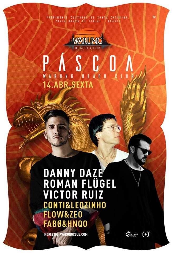 Páscoa: Danny Daze, Roman Flügel & Victor Ruiz - Página frontal
