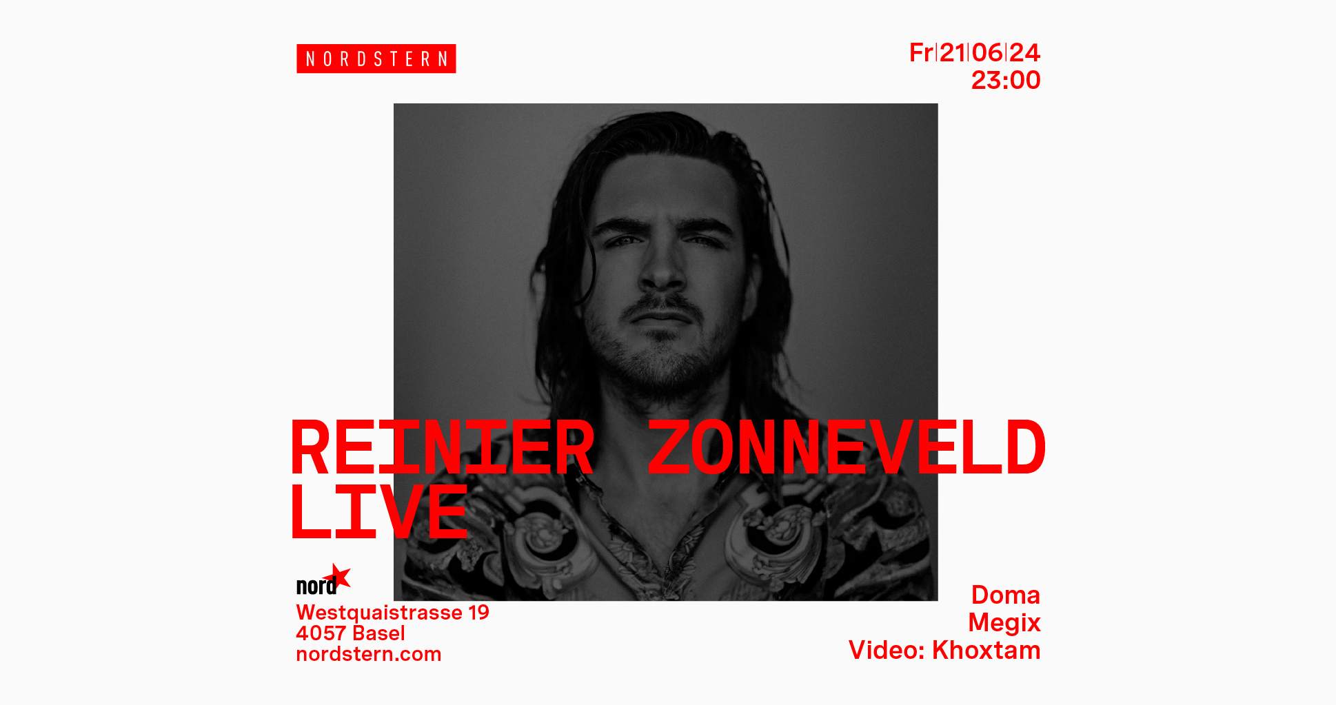Reinier Zonneveld Live - フライヤー表
