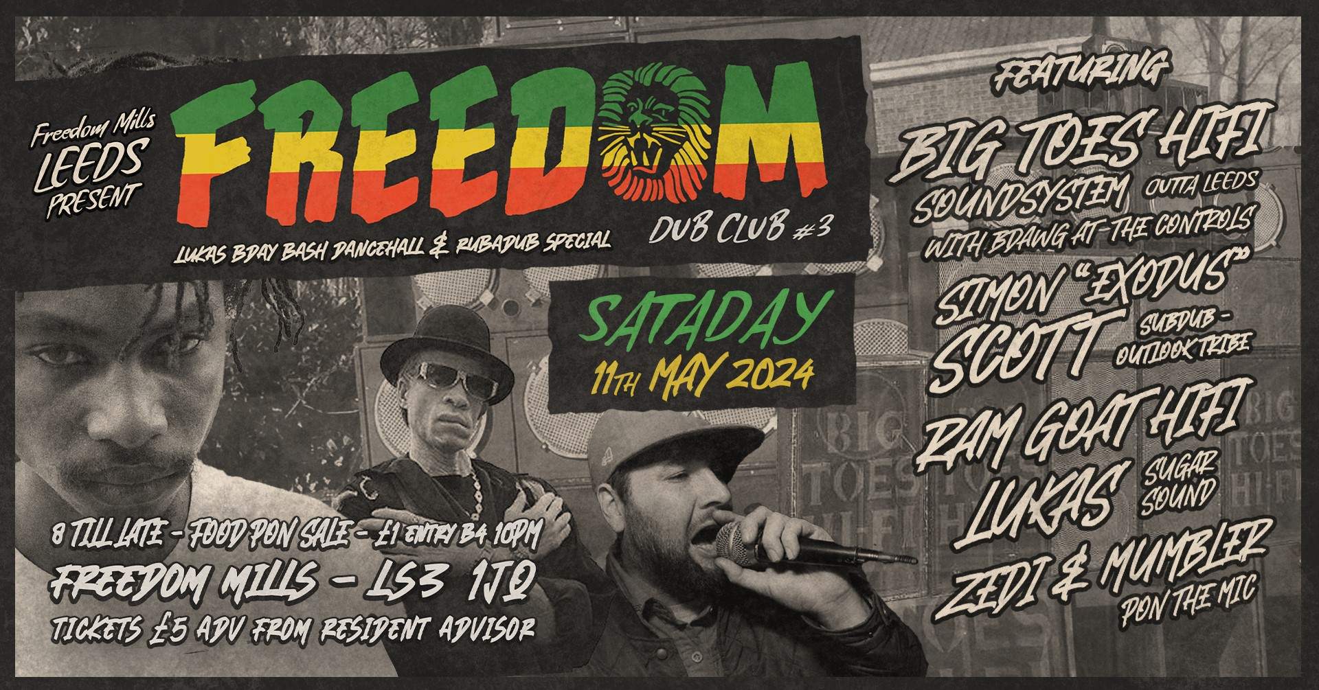 Freedom Dub Club Vol.3 DANCEHALL & RUBADUB SPECIAL - Página frontal