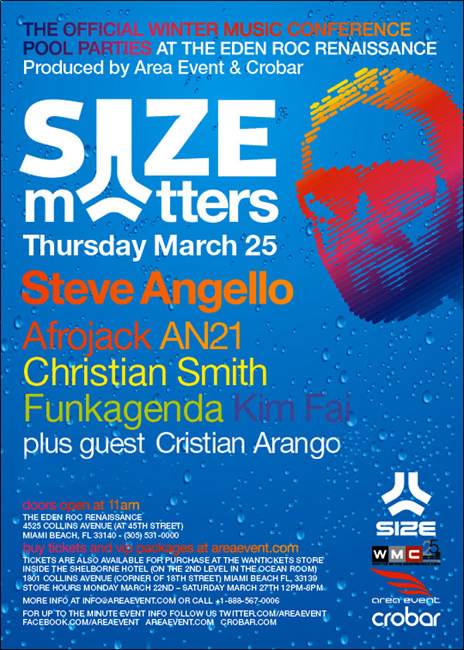 Size Matters with Steve Angello - Página frontal