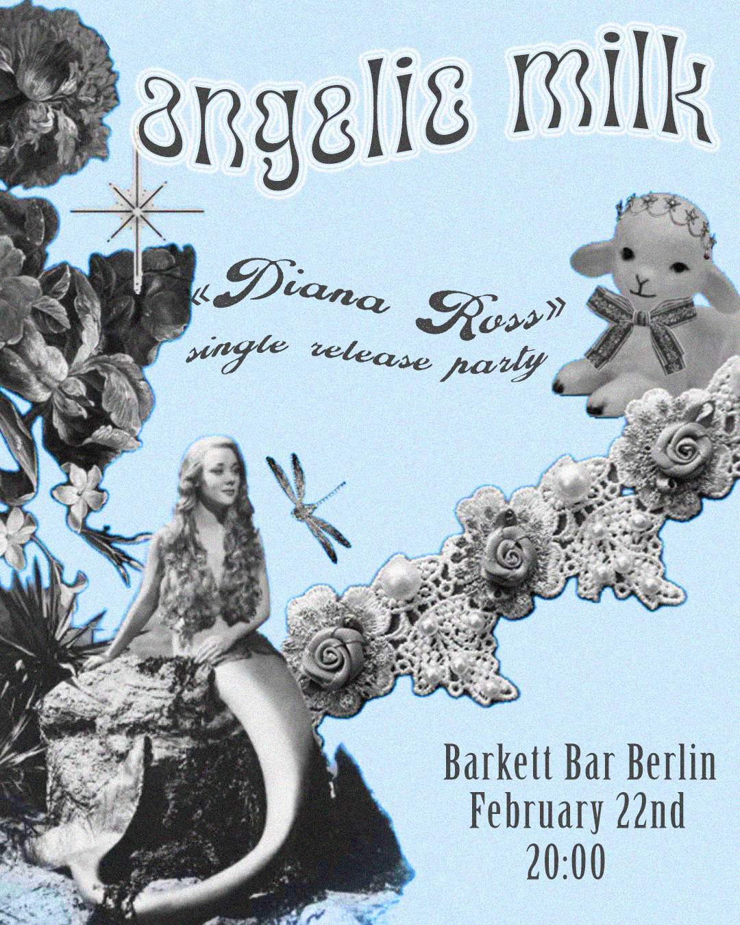 angelic milk LIVE — 'Diana Ross' single release party - Página frontal