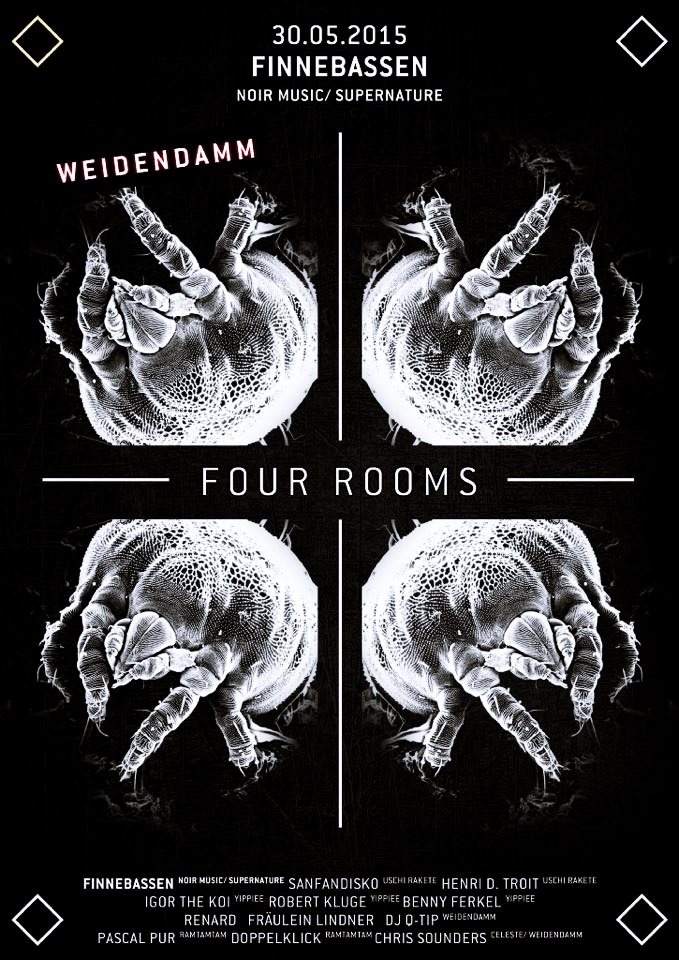 Four Rooms mit Finnebassen - フライヤー表