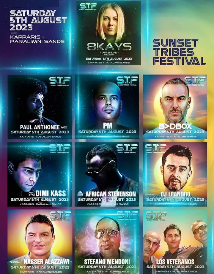 Sunset Tribes Festival 2023 - フライヤー裏