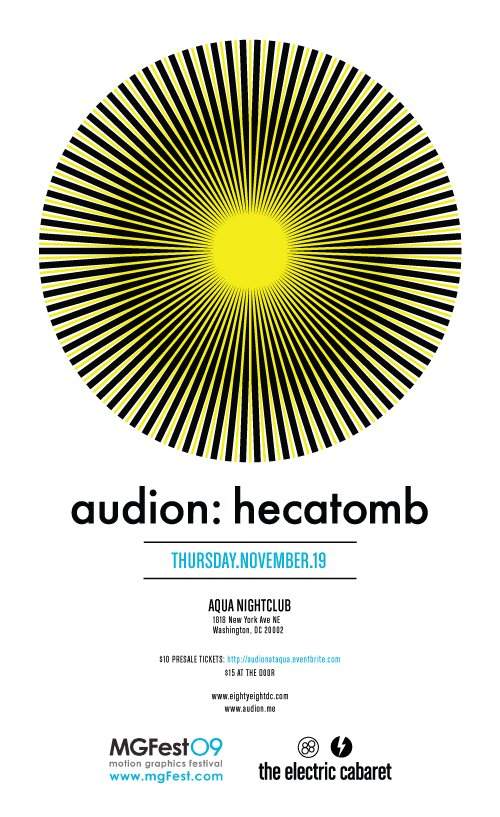 The Electric Cabaret Special Event: The Audion Hecatomb Tour - フライヤー裏