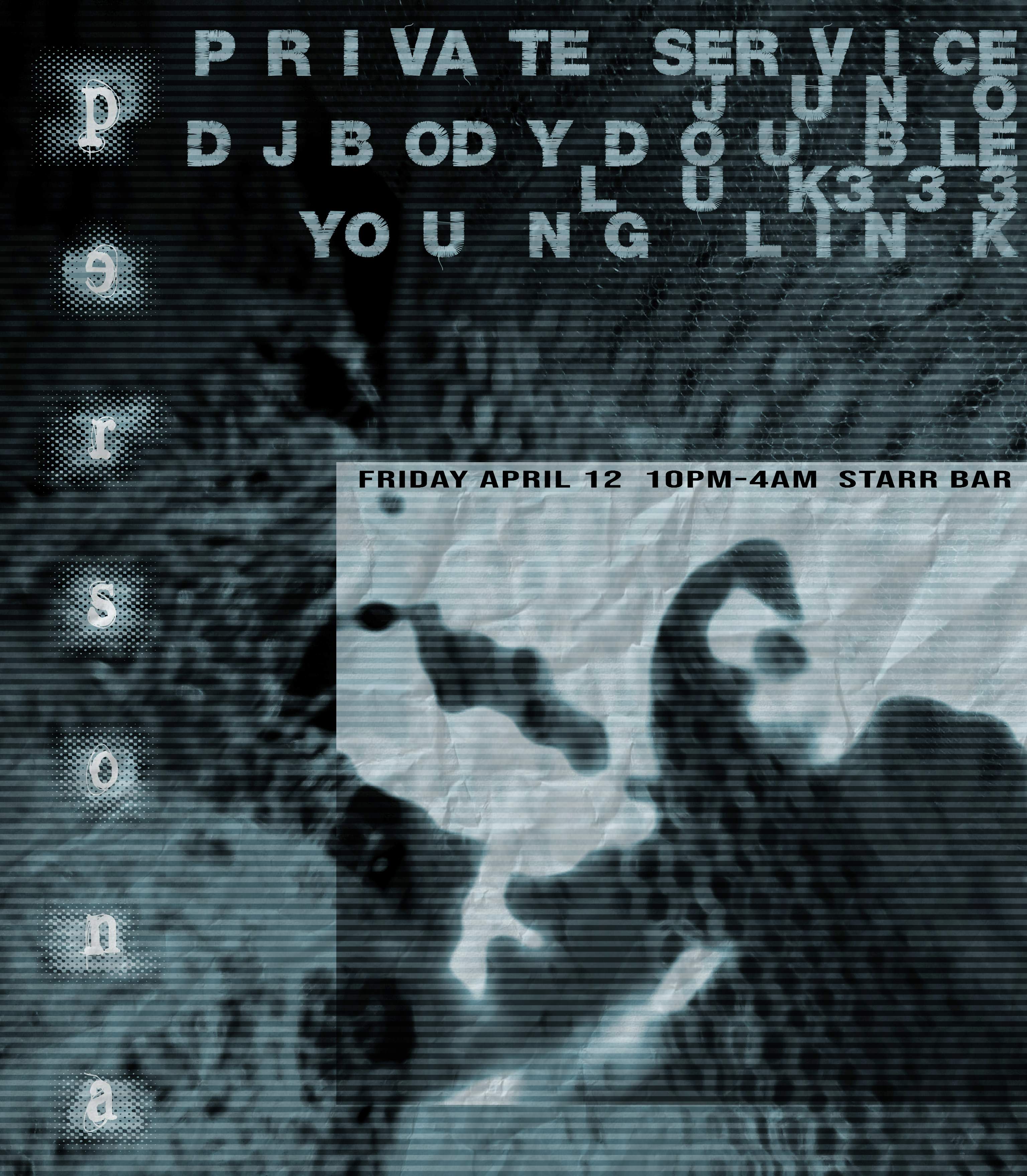 PERSONA with Private Service, Juno, DJ Body Double, Luk333, Young link - Página frontal