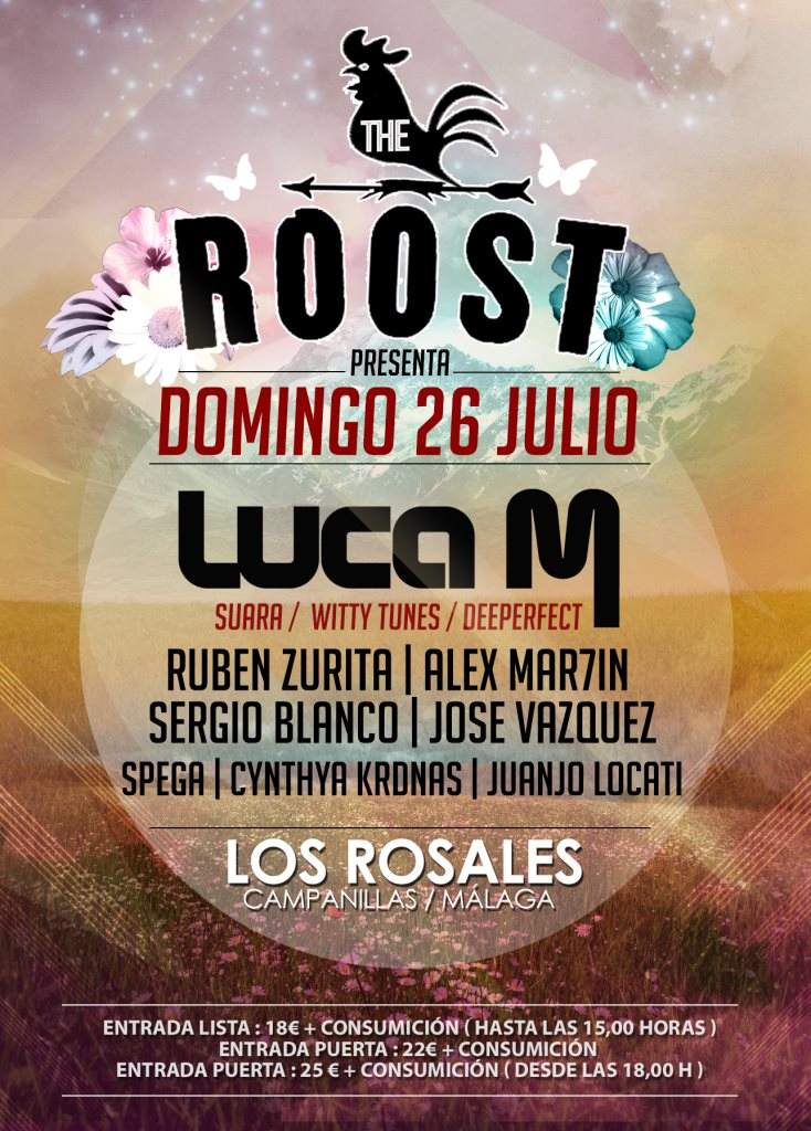 The Roost July Edition Finca los Rosales - フライヤー表