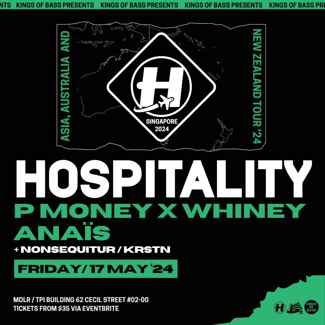 Kings of Bass presents HOSPITALITY 2024 feat. P Money x Whiney & Anaïs (UK) - フライヤー裏