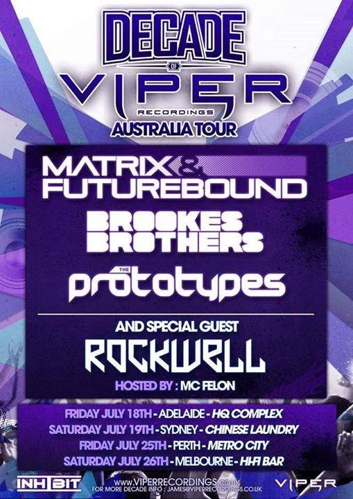 Decade of Viper Recordings Australia Tour 2014 - Página frontal