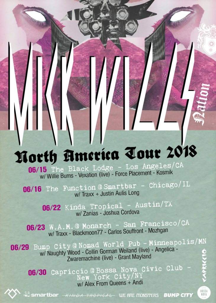 Kode Nation / Mick Wills North American Tour 2018 - Página frontal