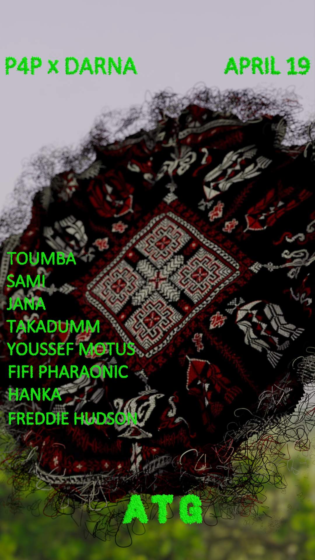 P4P x Darna: Toumba, Sami, Jana, takaDumm, Youssef Motus, Fifi Pharaonic - Página frontal