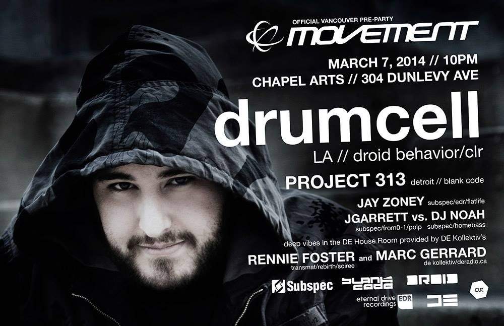 Official Movement Pre-Party with Drumcell & Project 313 - Página frontal