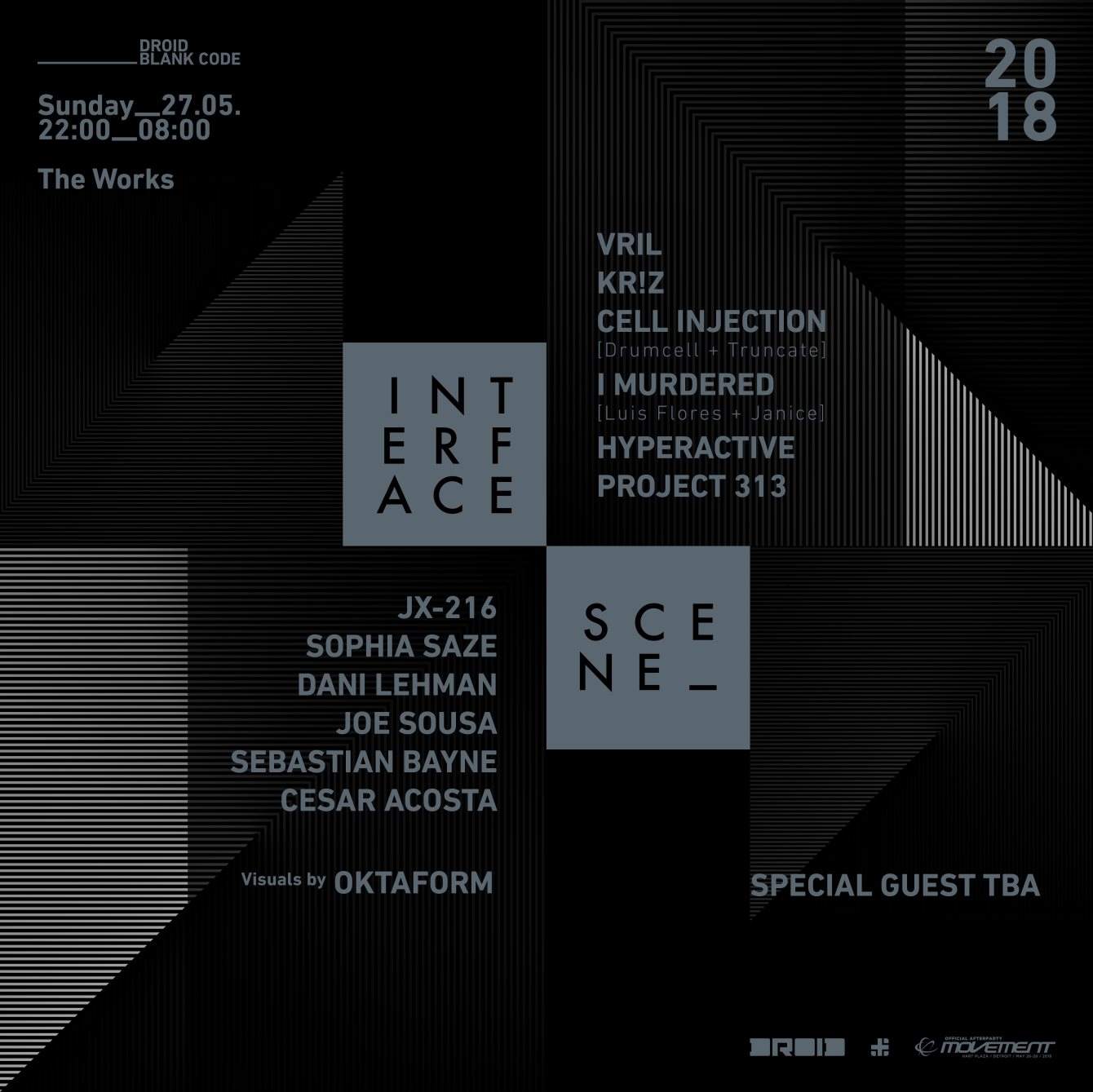 Interface - Scene 2018 Official Movement After Party - Página trasera