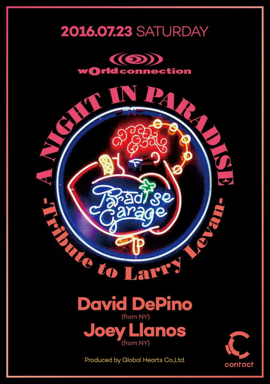 World Connection A Night In Paradise -Tribute to Larry Levan- - フライヤー表