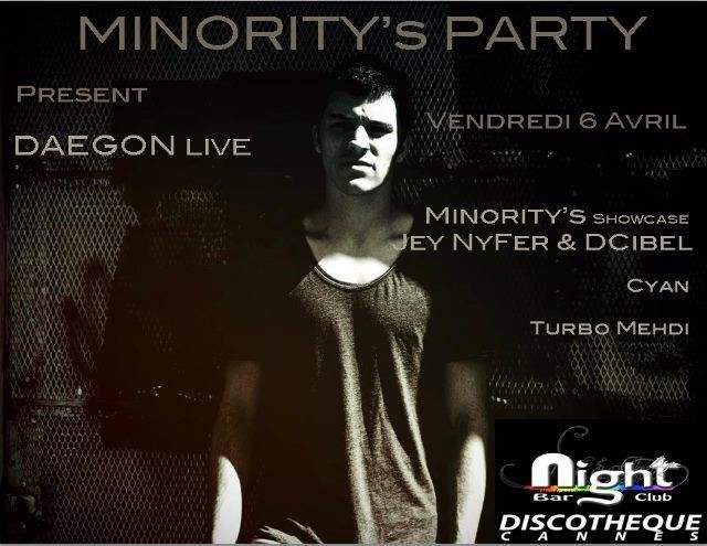 Minority presents: Daegon*Live - フライヤー表