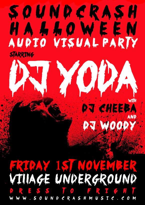 Soundcrash Halloween Audio Visual Party with DJ Yoda - Página frontal