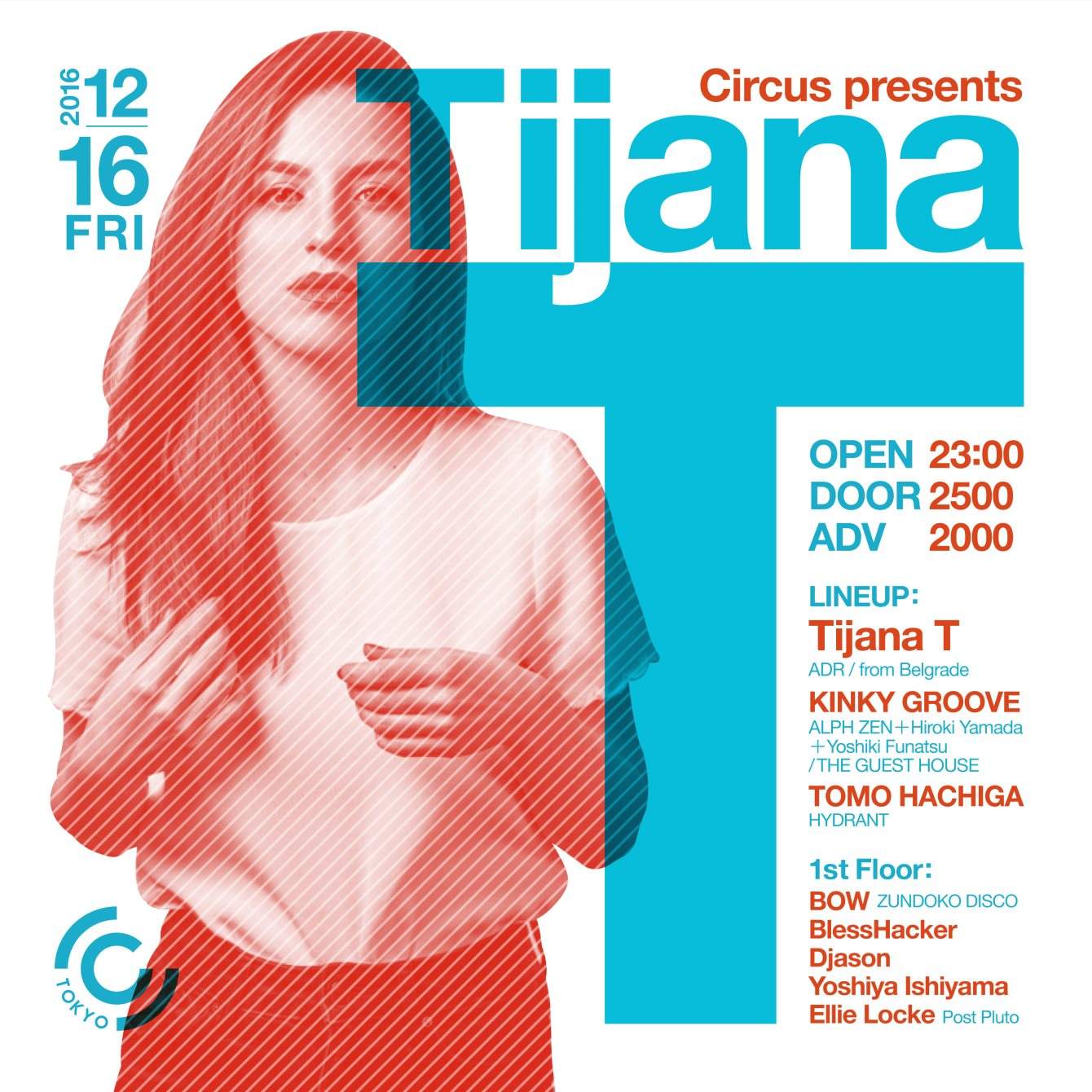 Circus presents Tijana T - フライヤー裏