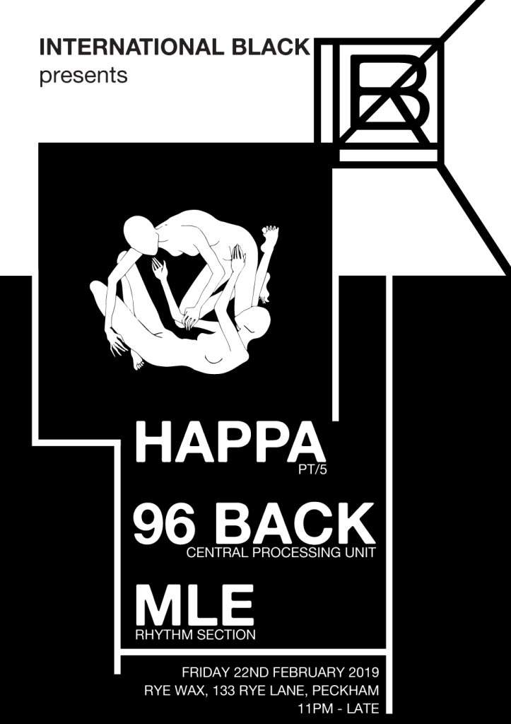International Black presents: Happa, 96 Back & MLE - Página trasera