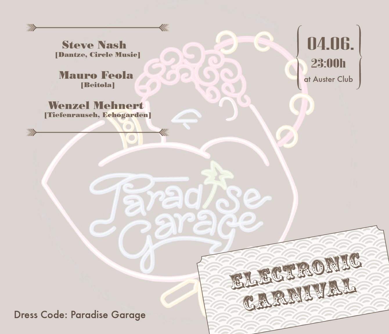Electronic Carnival - フライヤー表