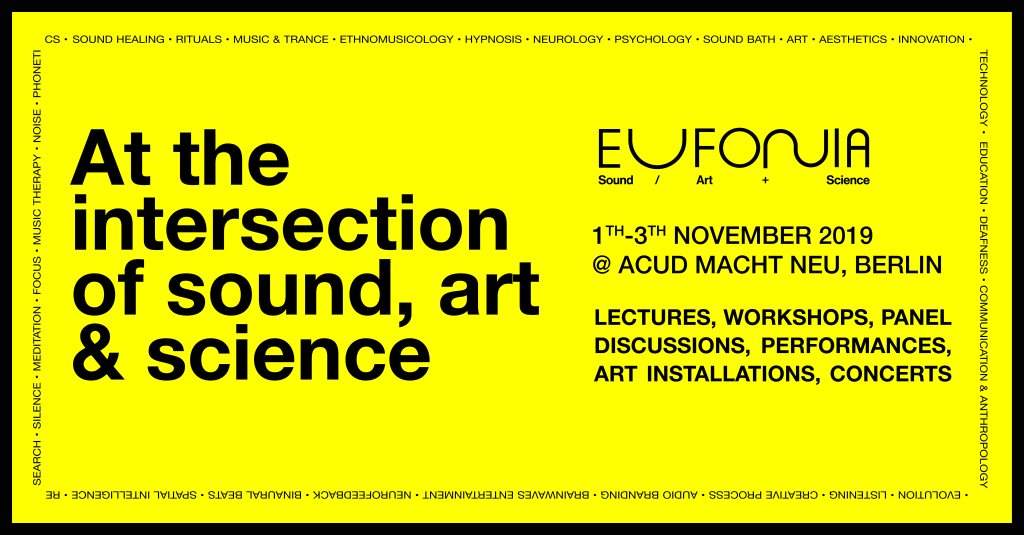 Eufonia Festival 2019 - Sound, Art & Science - フライヤー表