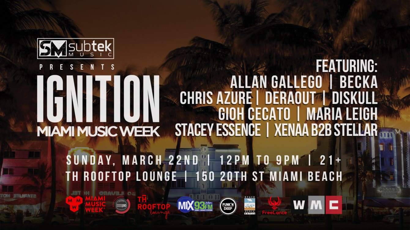 [CANCELED] Ignition (Miami Music Week Edition) - フライヤー表
