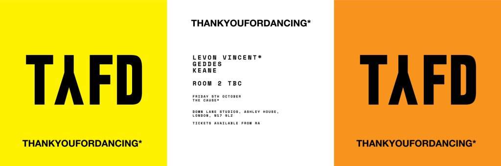 Thank You For Dancing: Levon Vincent & Geddes - Página frontal