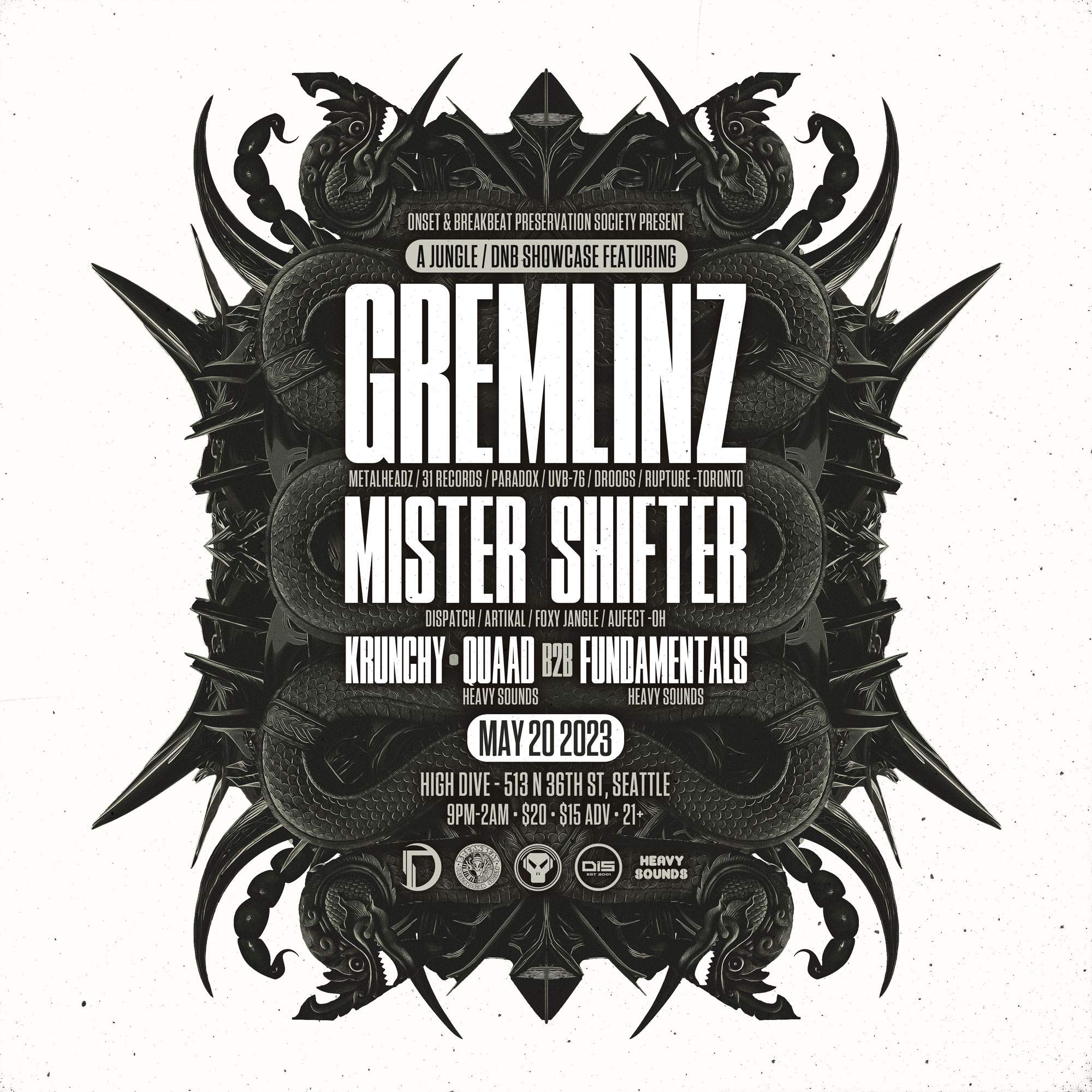 Gremlinz Mister Shifter KruncH, Quaad B2B Fundamentals - フライヤー表