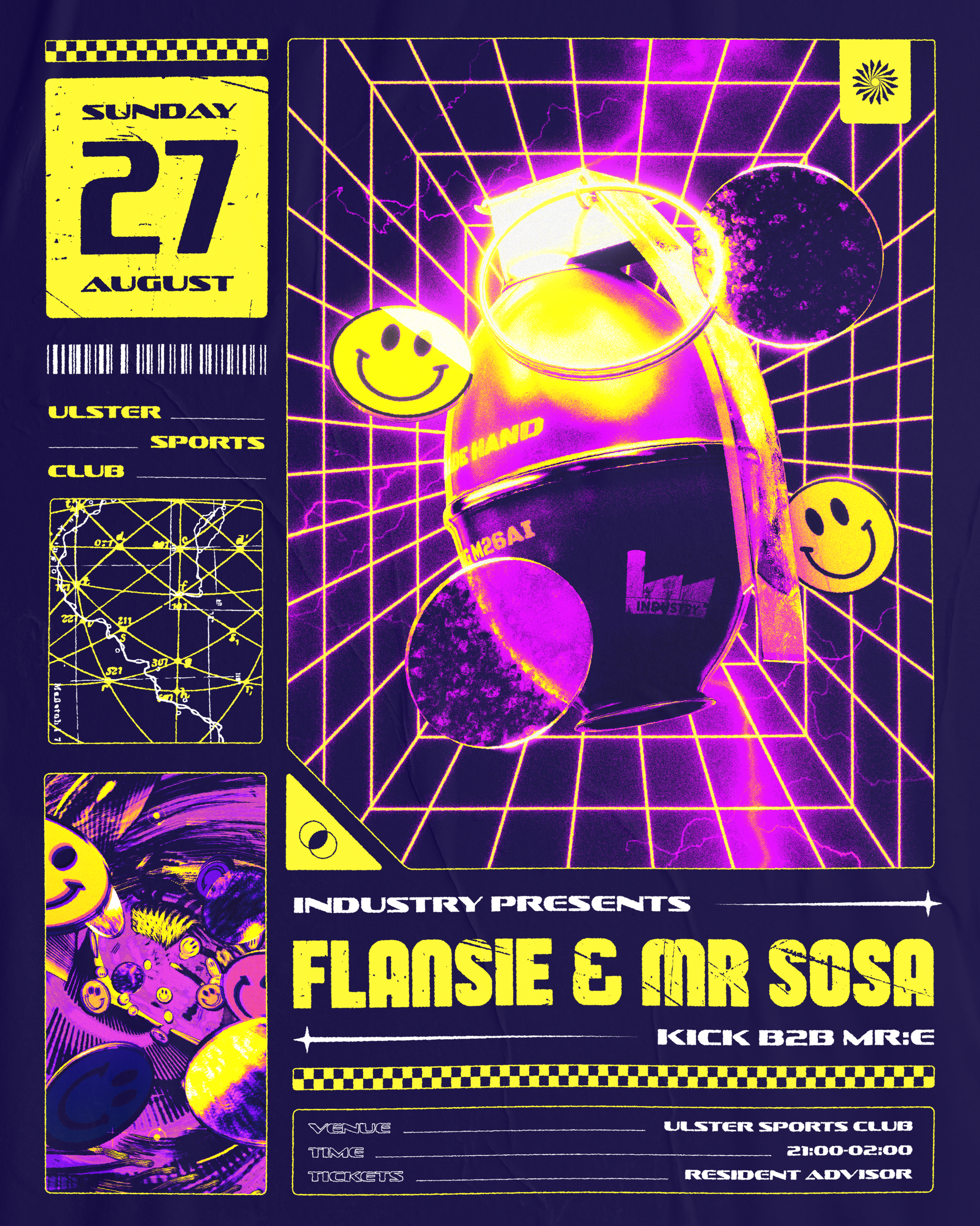 [SOLD OUT] Industry presents Flansie & Mr Sosa - フライヤー表