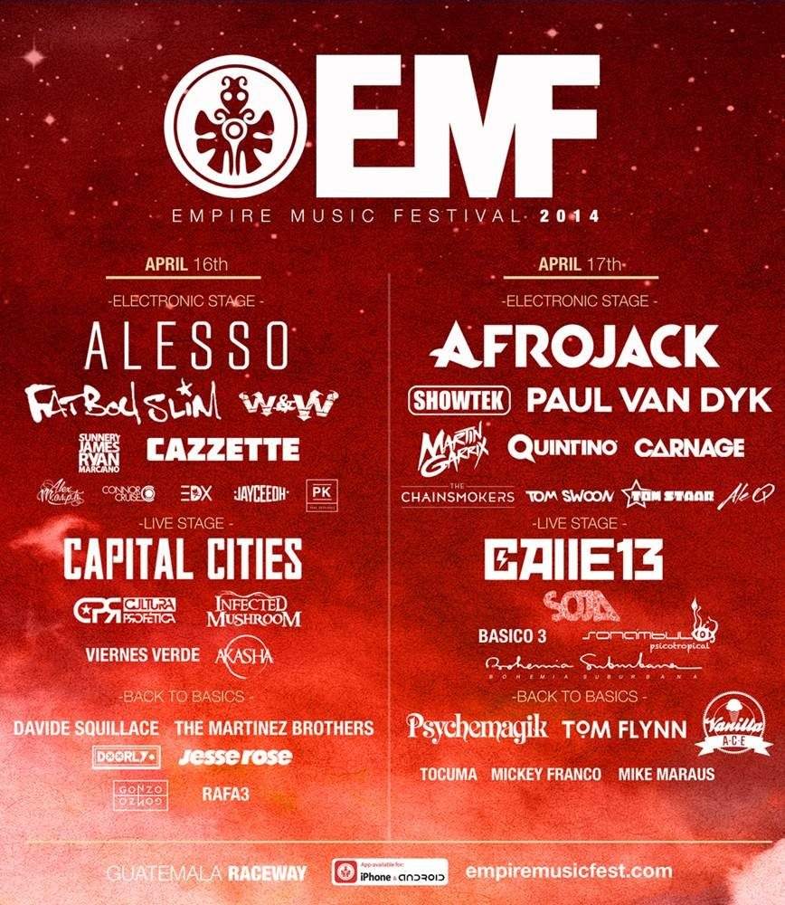 Empire Music Festival 2014 - Página frontal