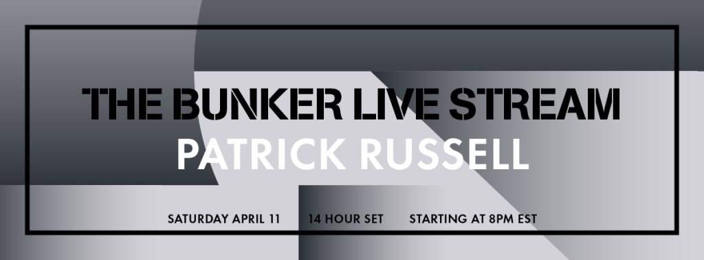 The Bunker Livestream with Patrick Russell 14 Hour Deep Listening set - Página frontal