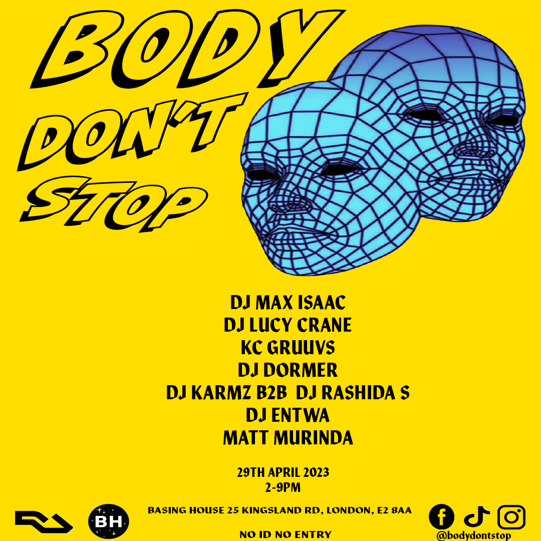 Body Don't Stop - Flyer back