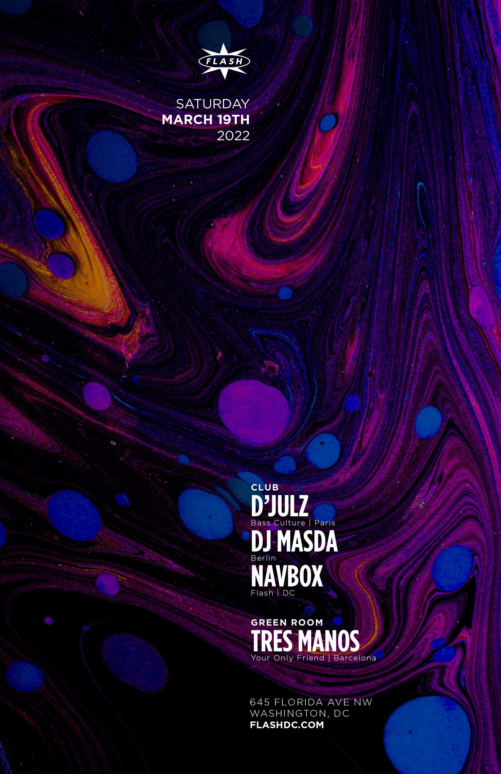 D'Julz - DJ Masda - Navbox - フライヤー表