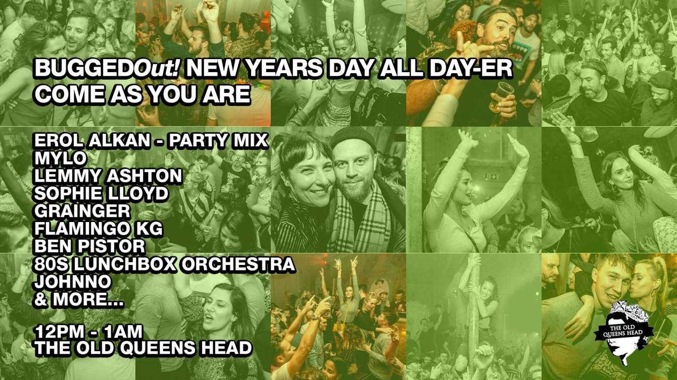 Bugged Out New Years Day All Day-er - フライヤー表