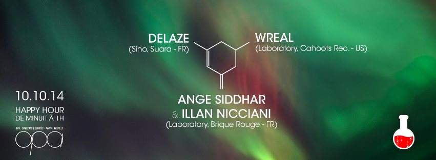 Laboratory Night #9 Delaze / Wreal / Ange Siddhar - Página frontal