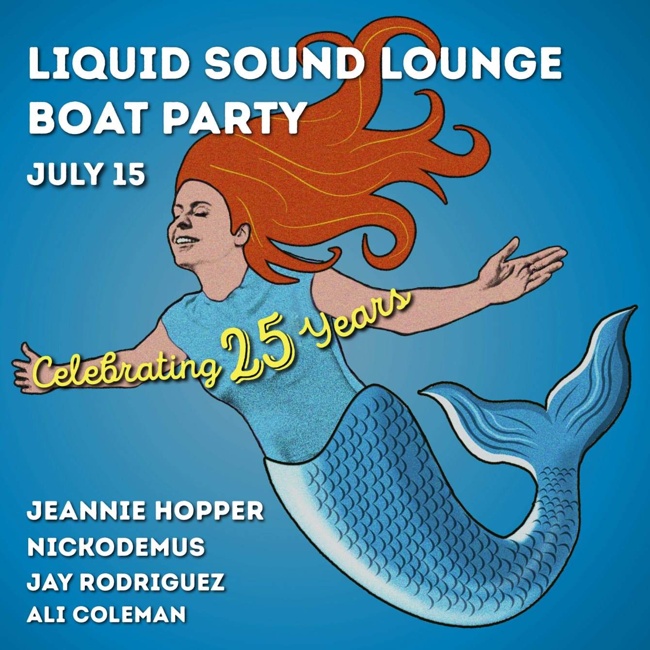Liquid Sound Lounge Boat Party Celebrating 25 Years - Página trasera