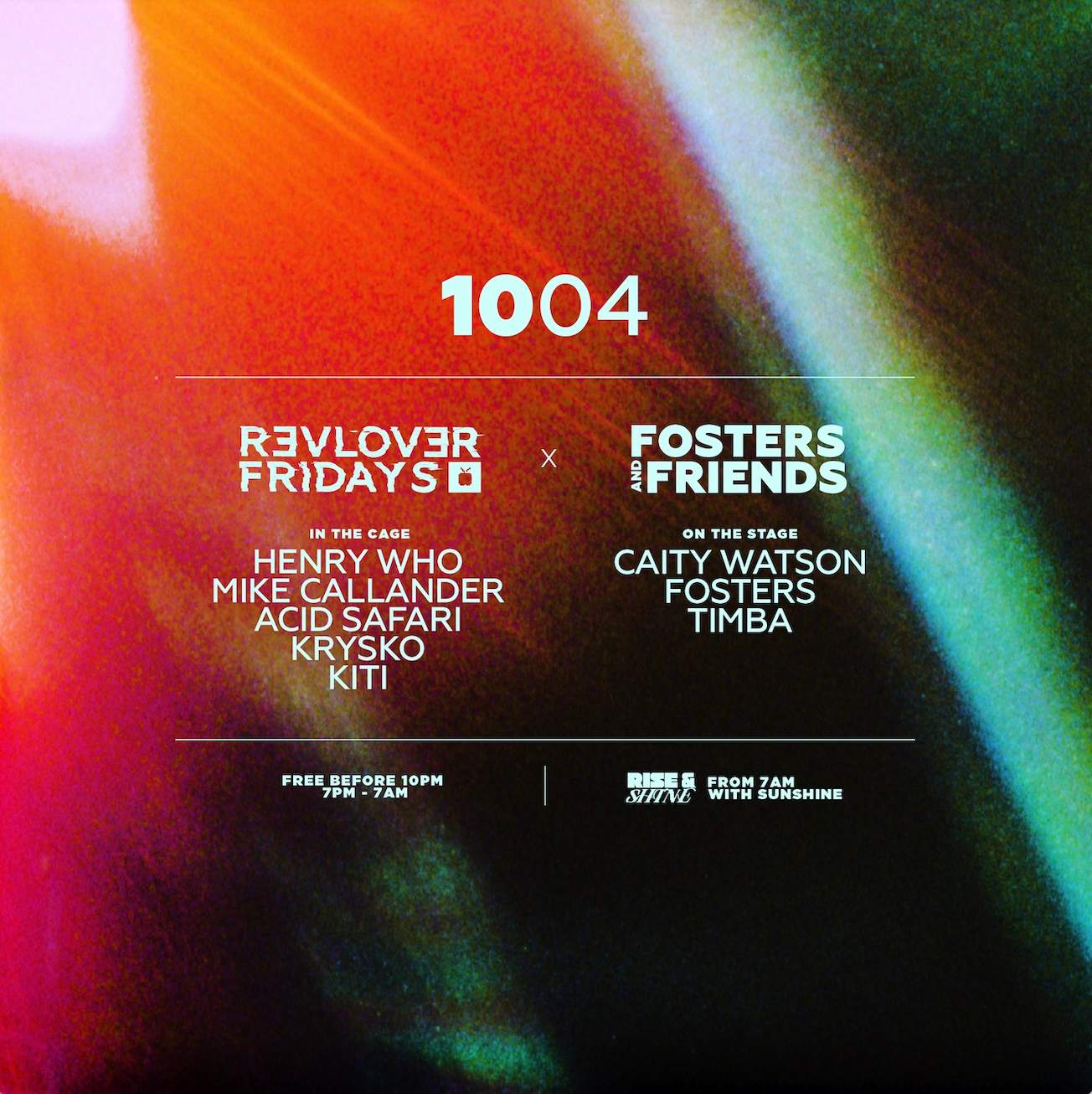 Fosters & Friends x Revolver Fridays at Revolver Upstairs, Melbourne