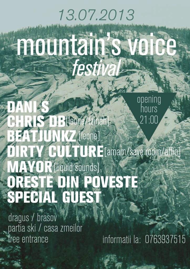 Mountain's Voice Festival - フライヤー表
