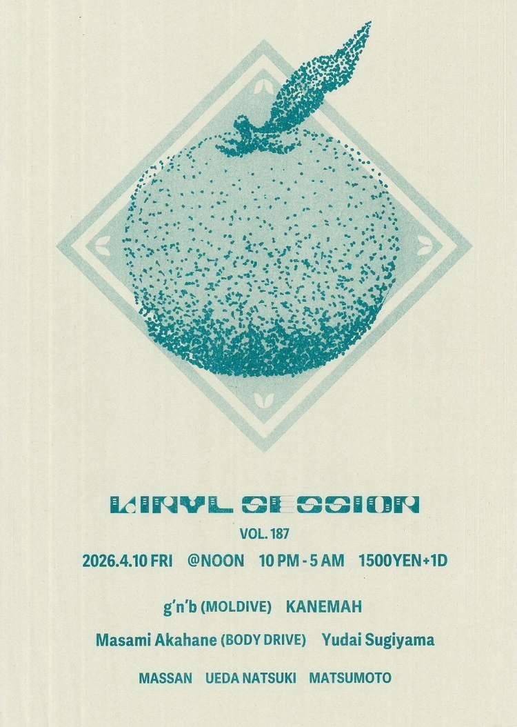 VINYL SESSION VOL. 187 at Noon + Cafe, Osaka