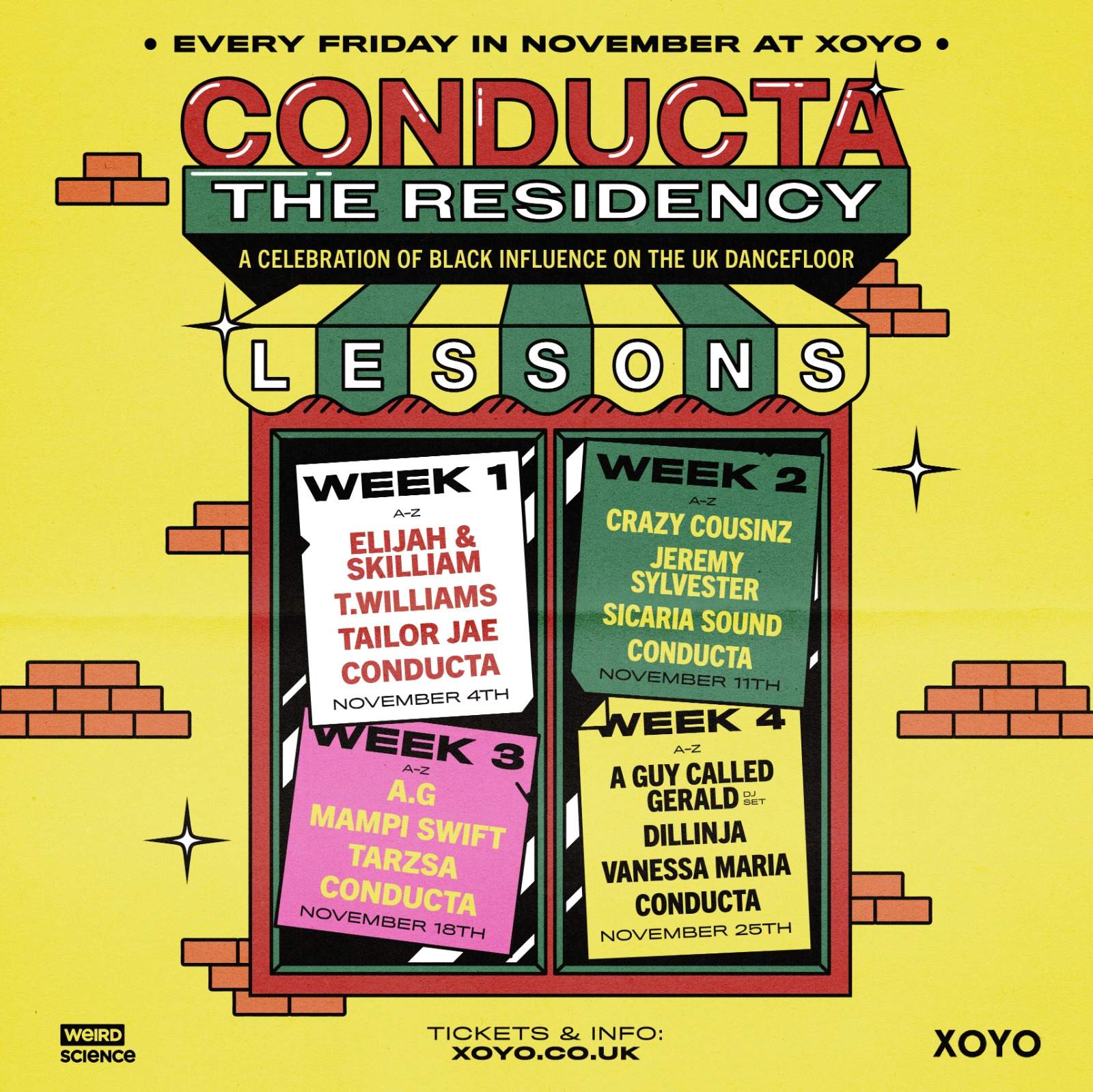 Conducta: The Residency (Week 1) - フライヤー表