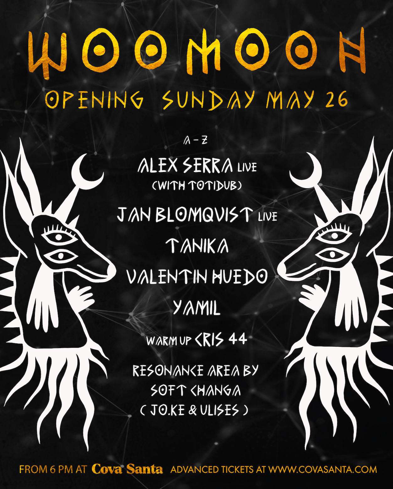 WooMooN Opening Party - フライヤー表