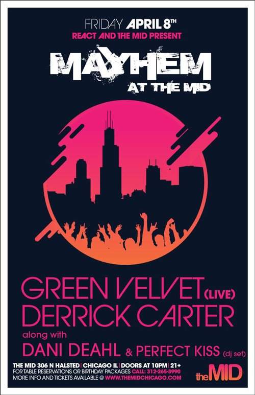 Green Velvet - Live, Derrick Carter - Página frontal