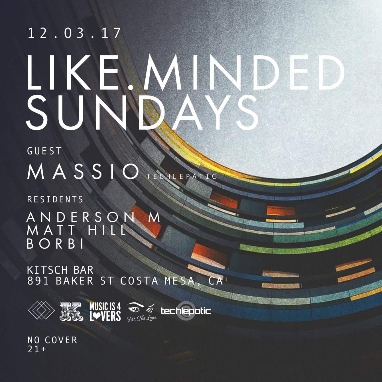 Like.Minded Sundays with Massio - フライヤー表