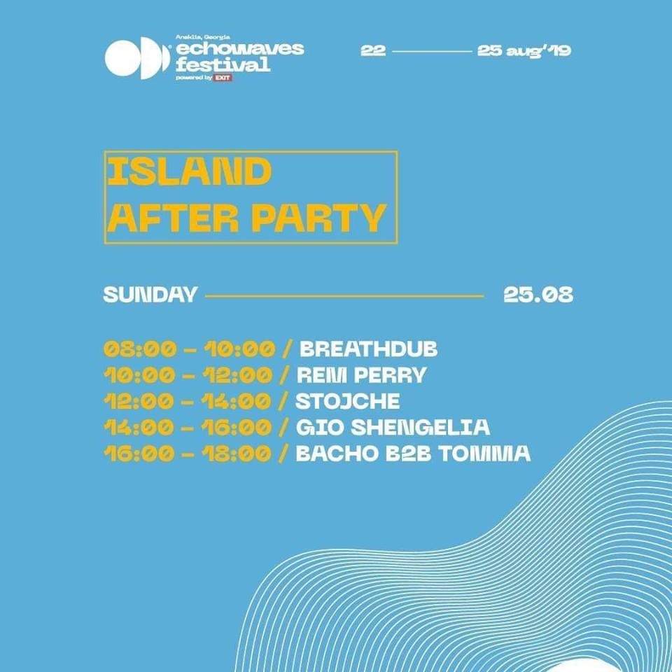 Echowaves Festival, Island After Party - フライヤー表