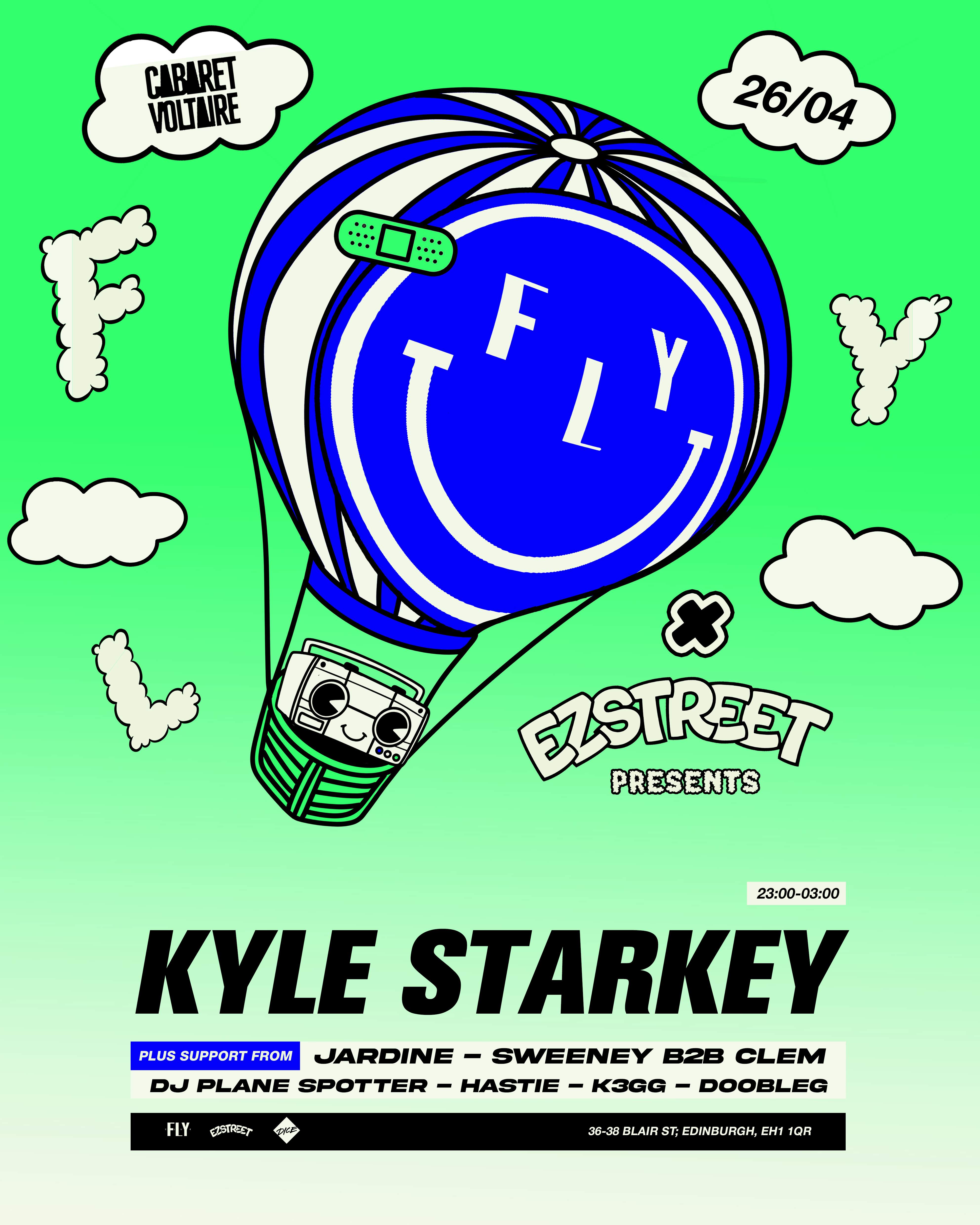 FLY x EZ Street w/ Kyle Starkey + more - フライヤー表