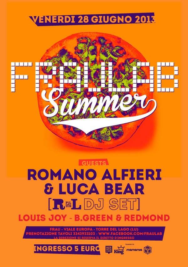 Romano Alfieri & Luca Bear Pres. R Plus L feat. B.Green & Redmond, Louis Joy - フライヤー表