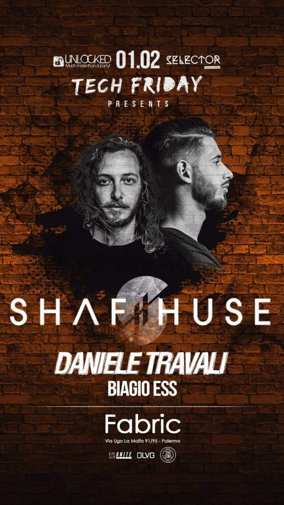 Tech Friday present: Shaf Huse + Daniele Travali - フライヤー表