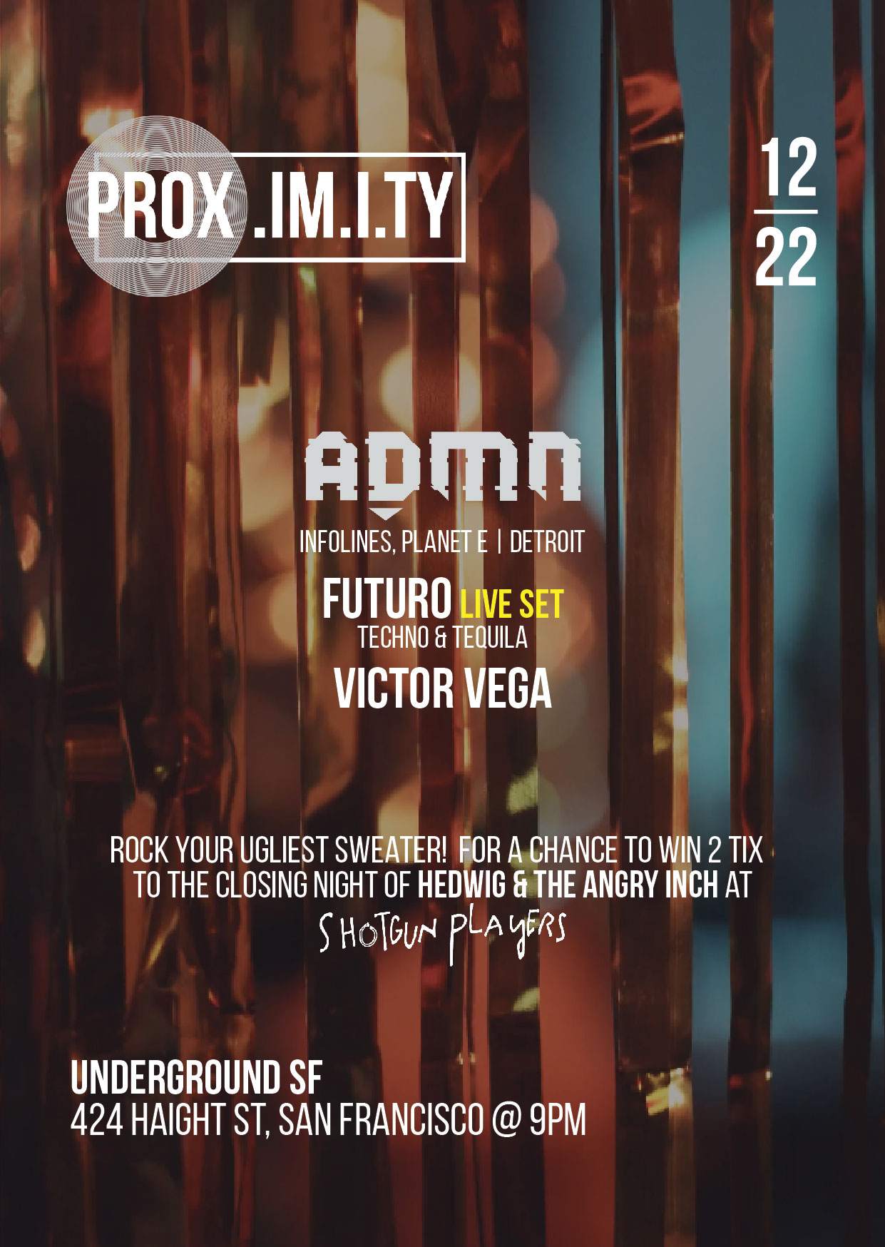 PROX. with ADMN infolines - Planet E - Detroit + Futuro Hardware Set - Victor Vega - Página frontal