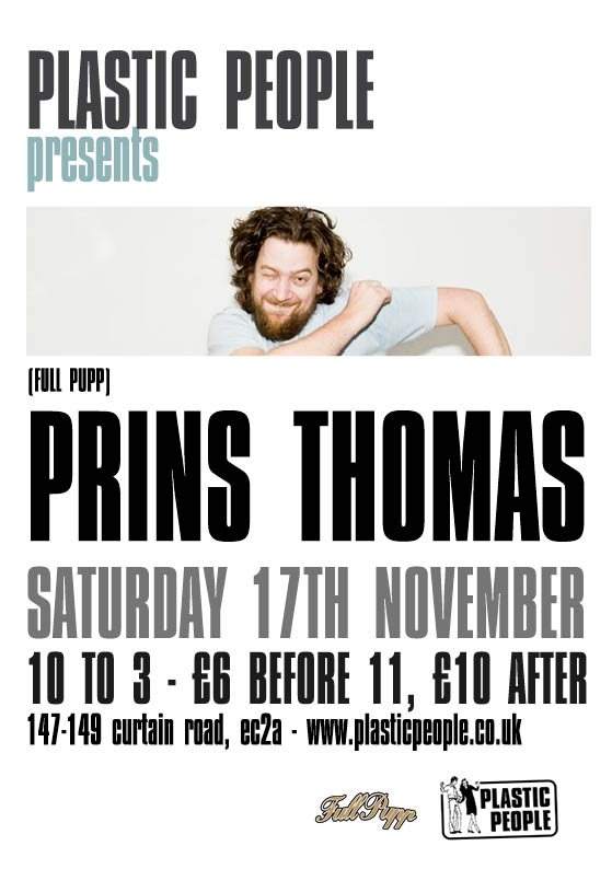 Plastic People presents Prins Thomas - Página frontal