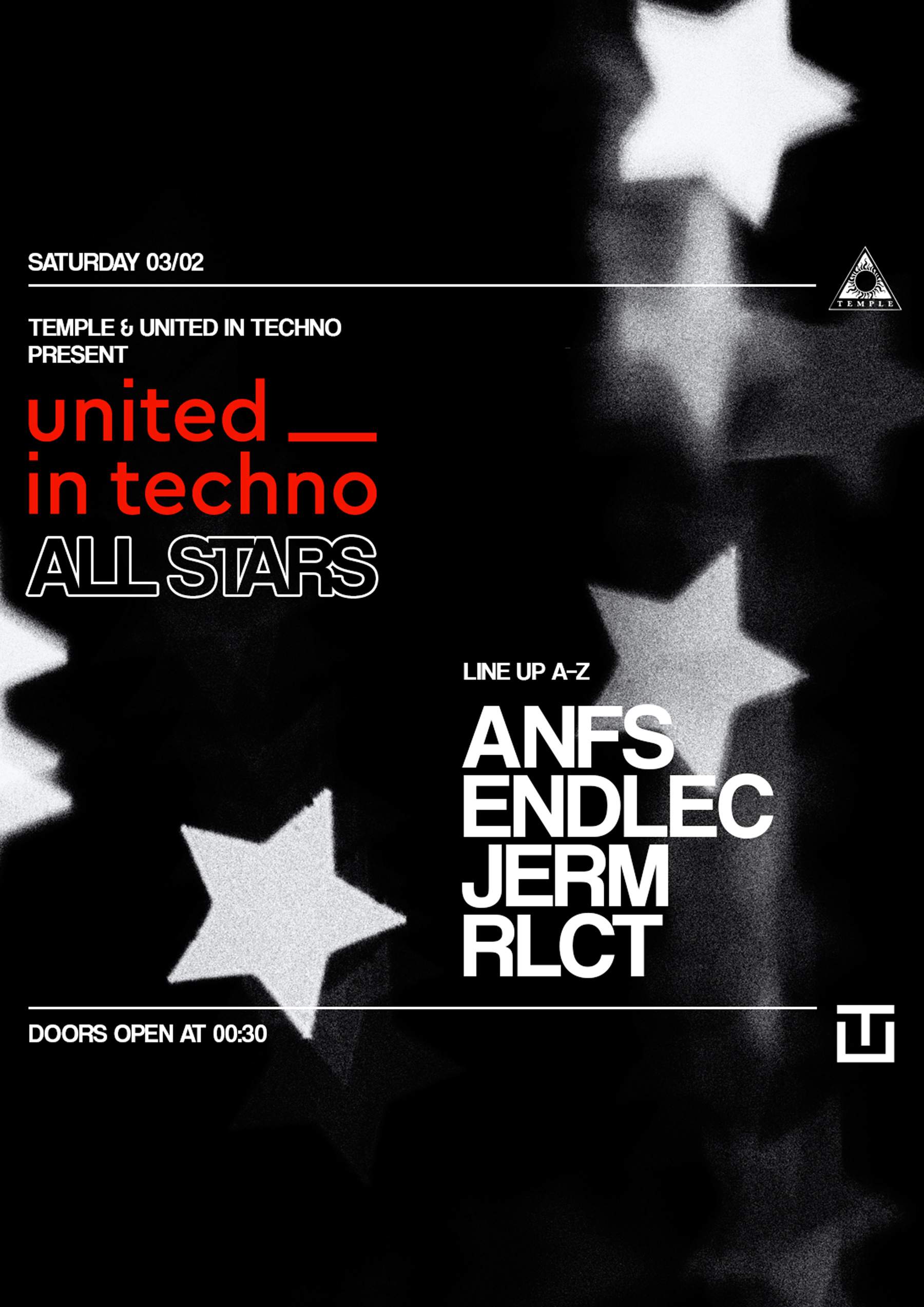 United in Techno - All Stars - Página frontal