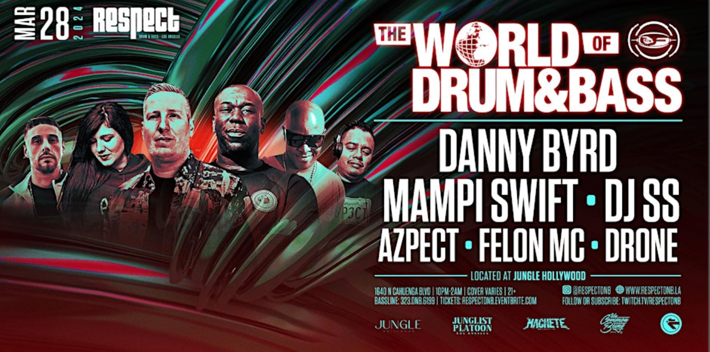 RESPECT DnB presents THE WORLD OF DRUM & BASS TOUR - Página frontal