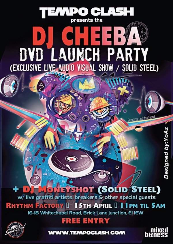 Dj Cheeba Dvd Launch Party - フライヤー表